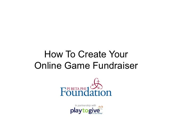 How To Create Your Online Game Fundraiser