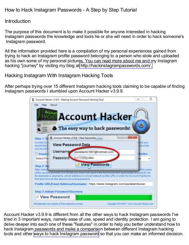 How To Hack Instagram Passwords A Step By Step Tutorial
