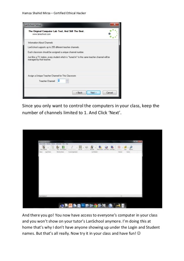 how to block lanschool on school computer
