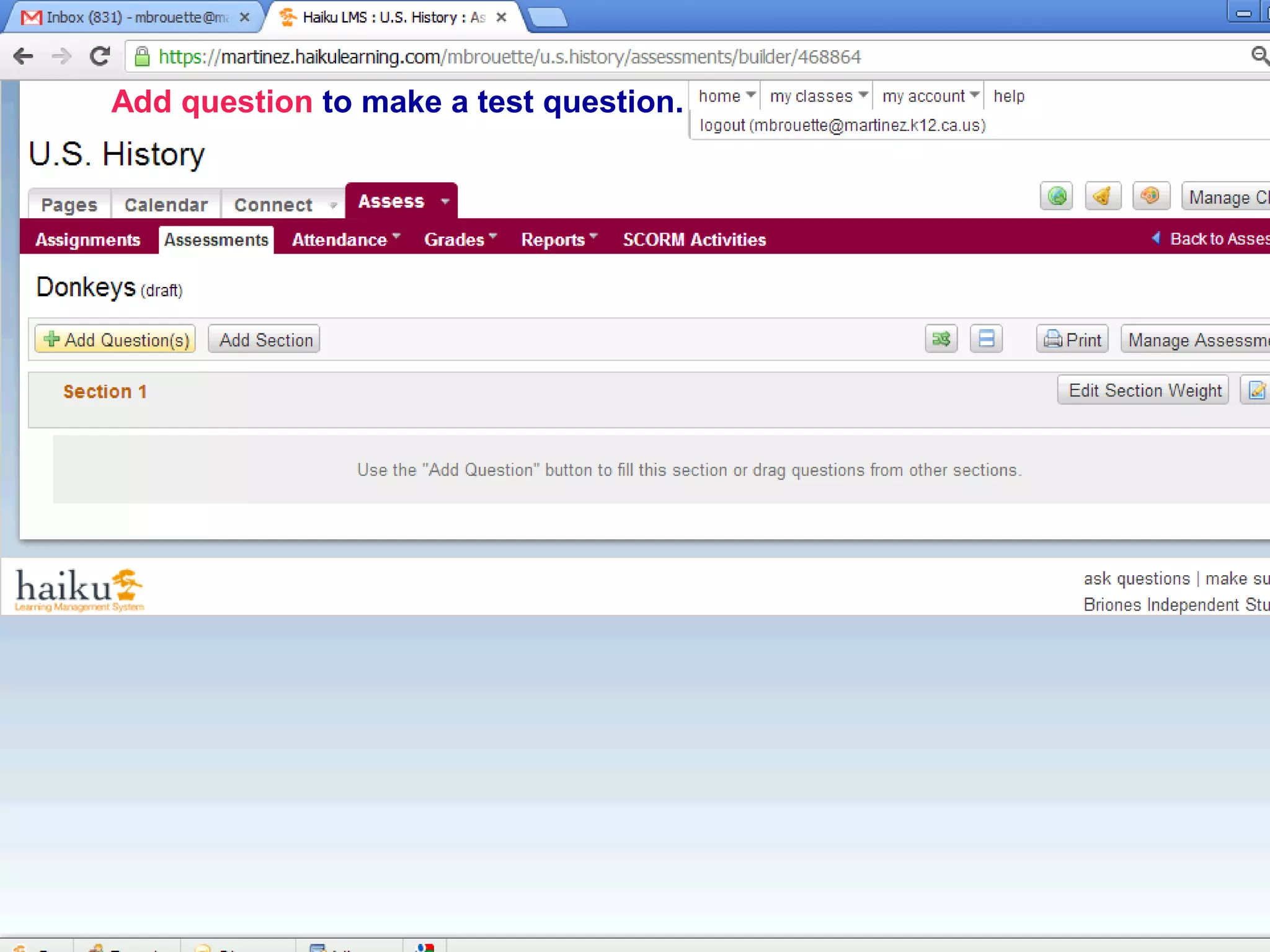 78787878
Add question to make a test question.
 
