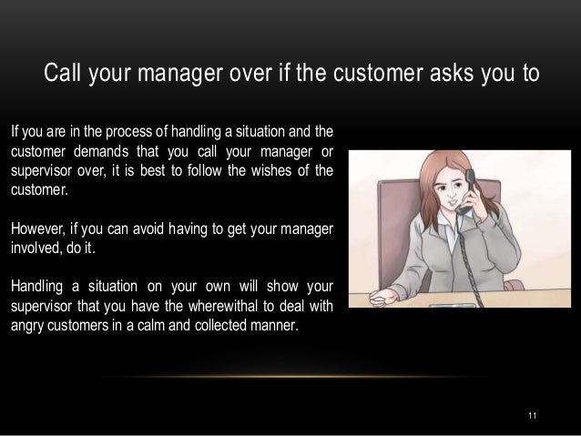 How to handle angry customers