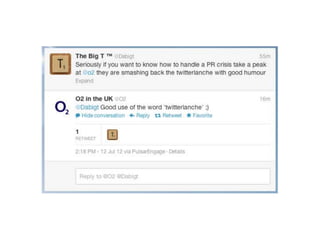How to handle a pr crisis - o2 tweets