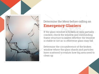 Window Breaking How to Handle Broken Window Glass in Emergency | PPT