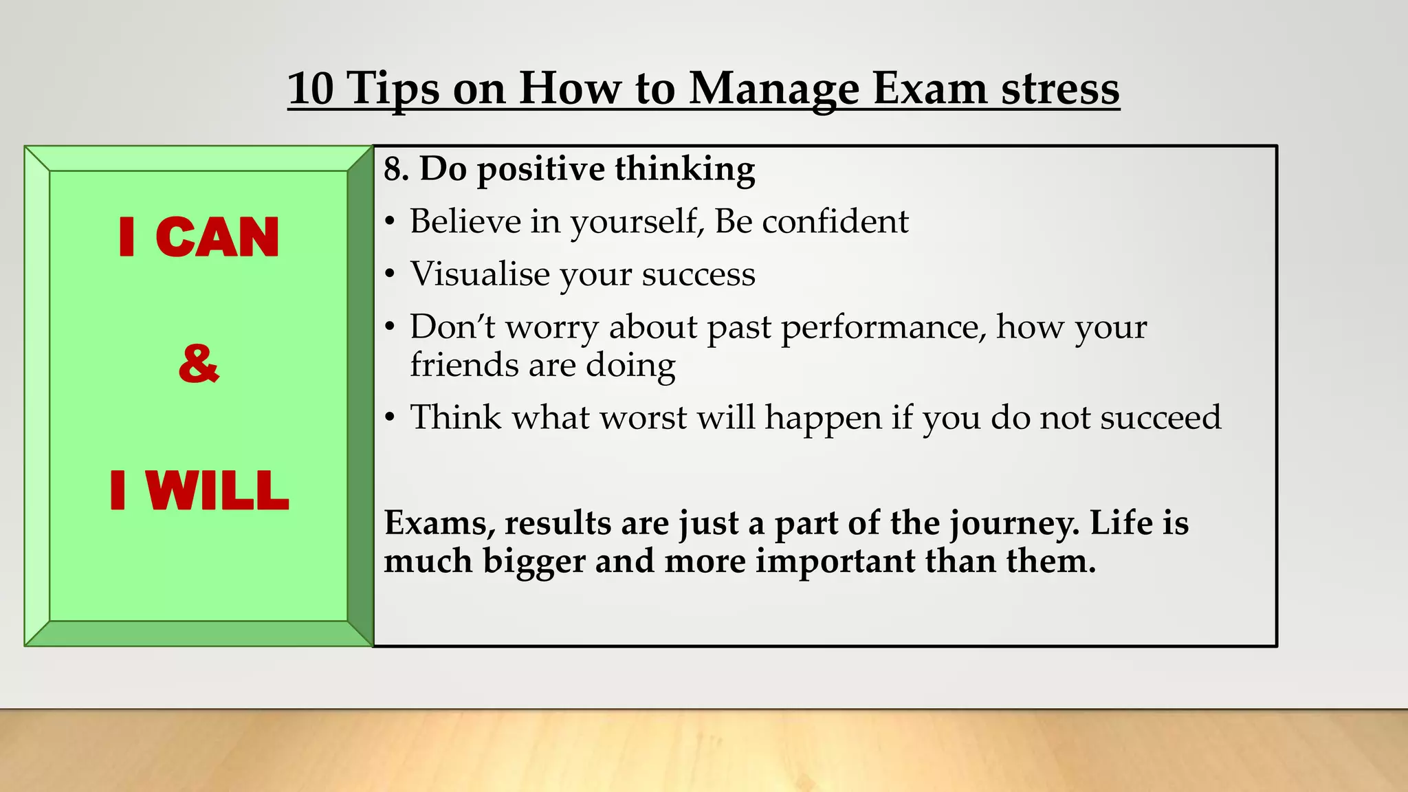 How to handle exam stress pune vsm | PPTX