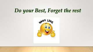 How to handle exam stress pune vsm | PPTX