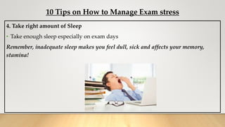 How to handle exam stress pune vsm | PPTX