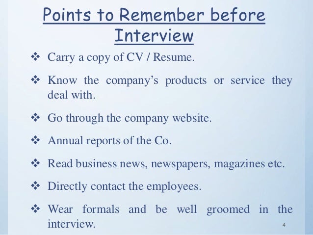 how to handle interviews