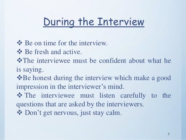 how to handle interviews