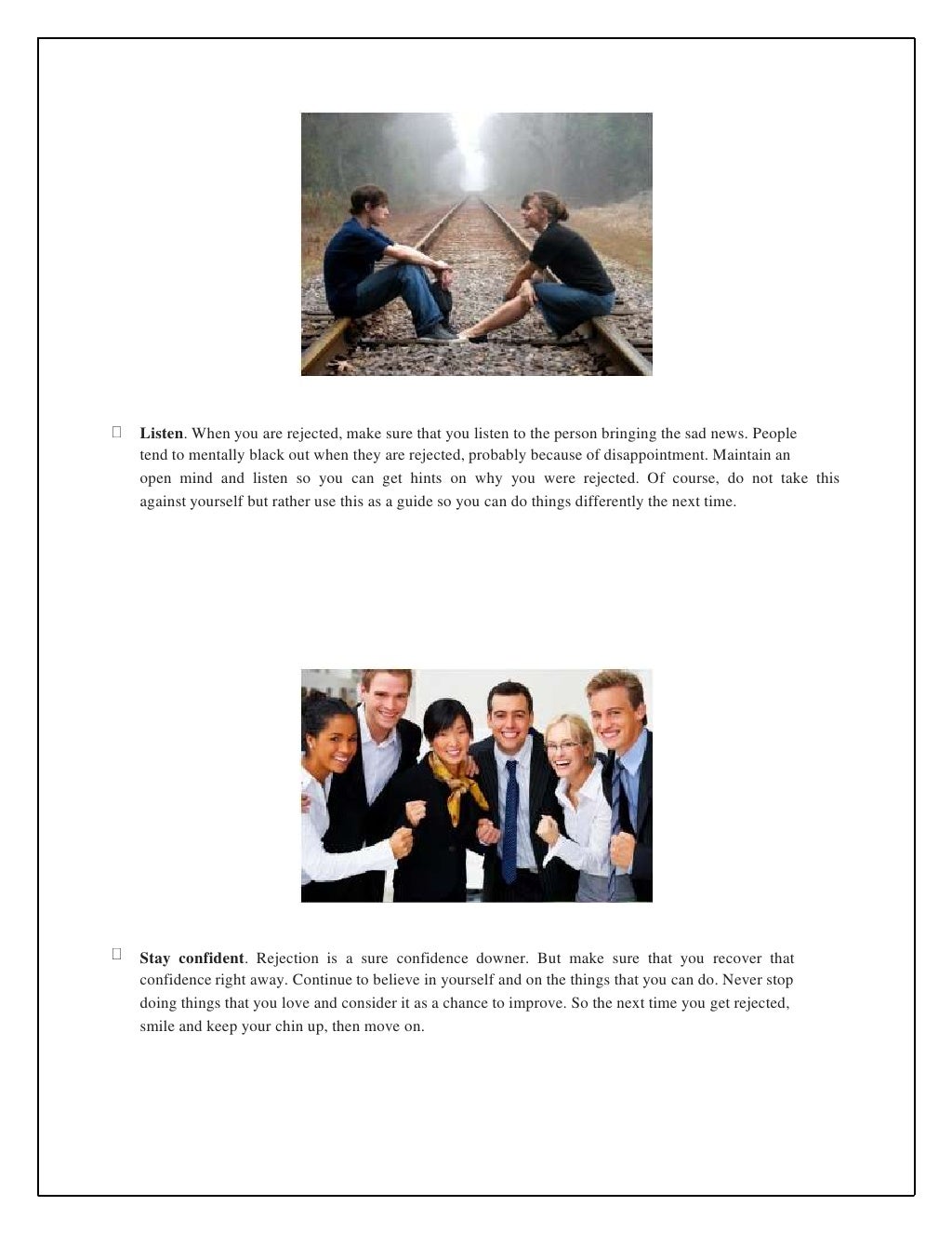 How to handle rejections