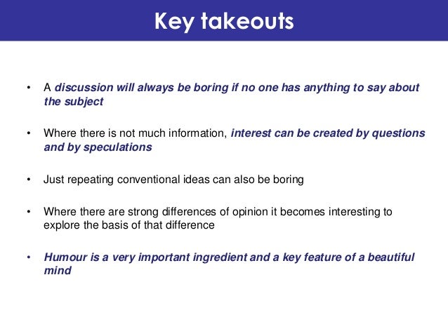 How To Have A Beautiful Mind