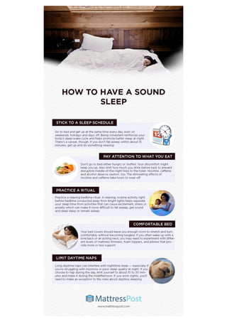 How to have a sound sleep