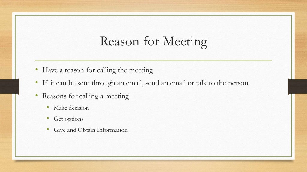 How to have effective meetings