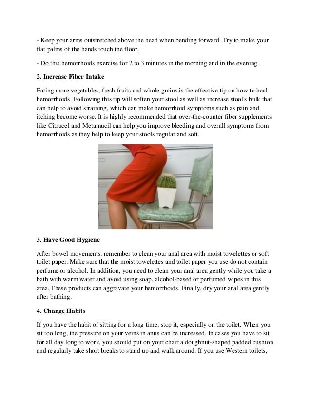 How to heal hemorrhoids faster