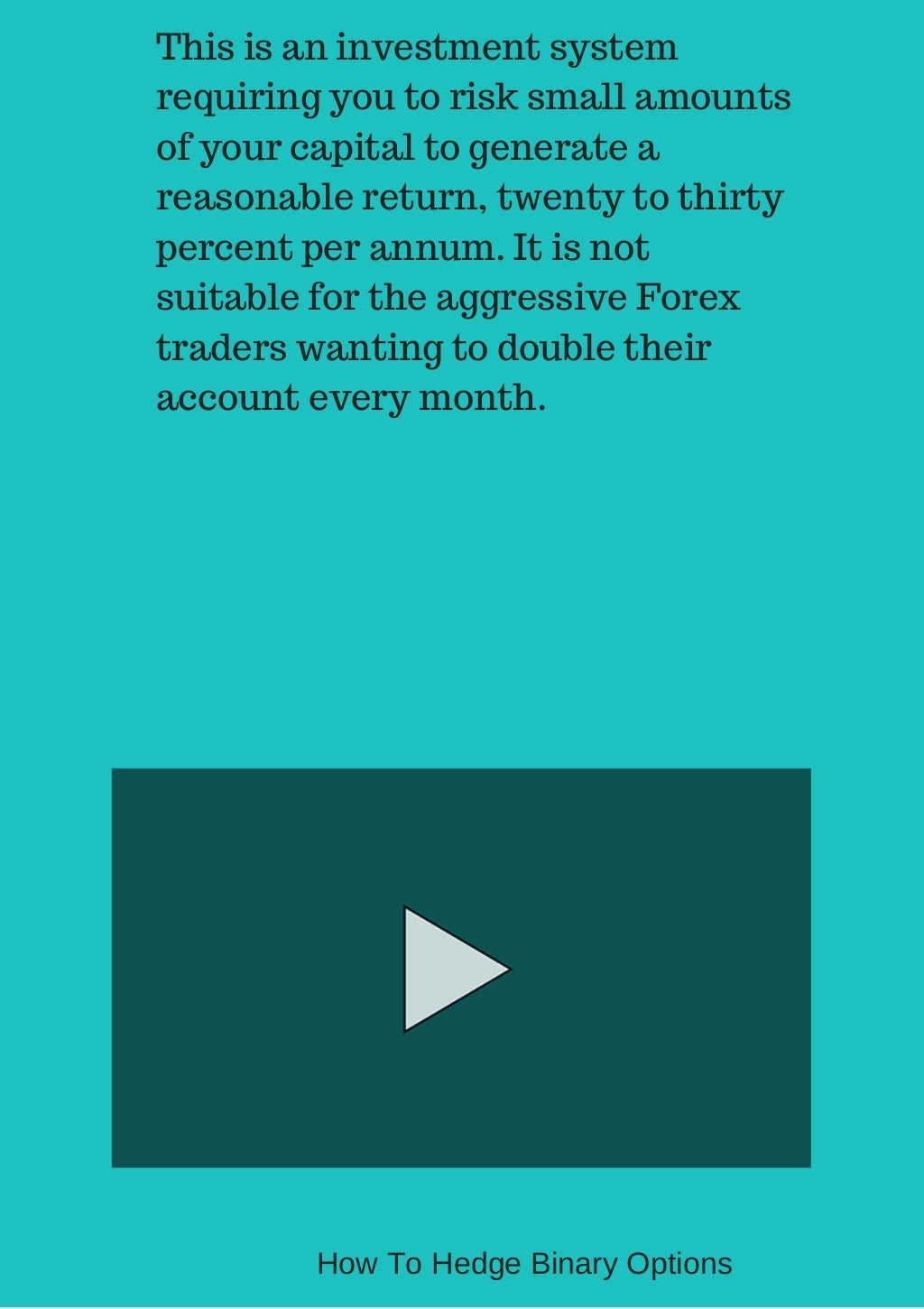 Hedging binary options