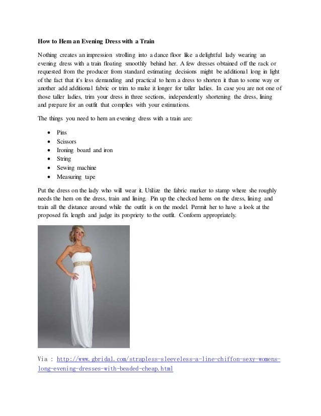 evening gown hem length