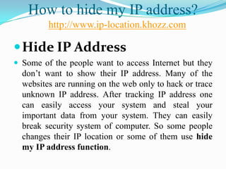 hide my ip gratuit