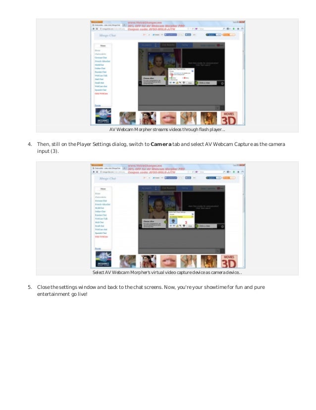 Hide your identity as joining mnogochat webcam chat rooms