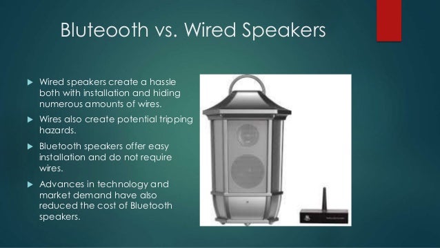 wired outdoor bluetooth speakers