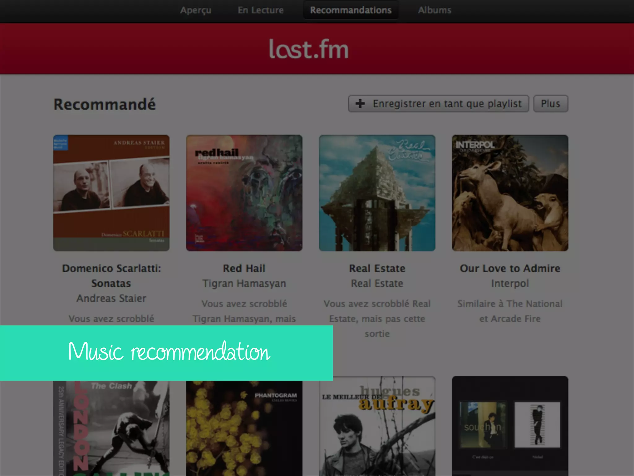 Music recommendation
 