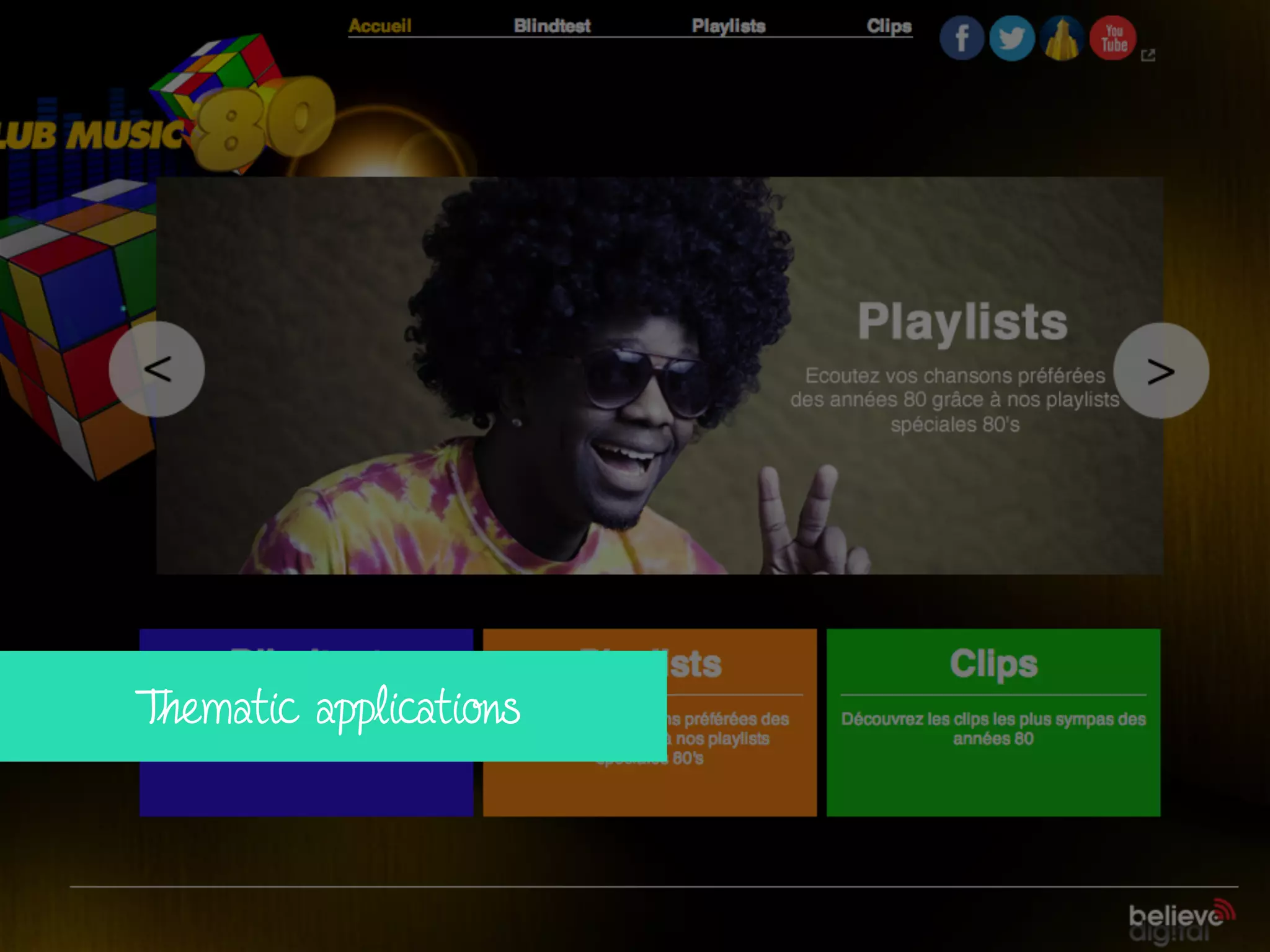 Thematic applications
 