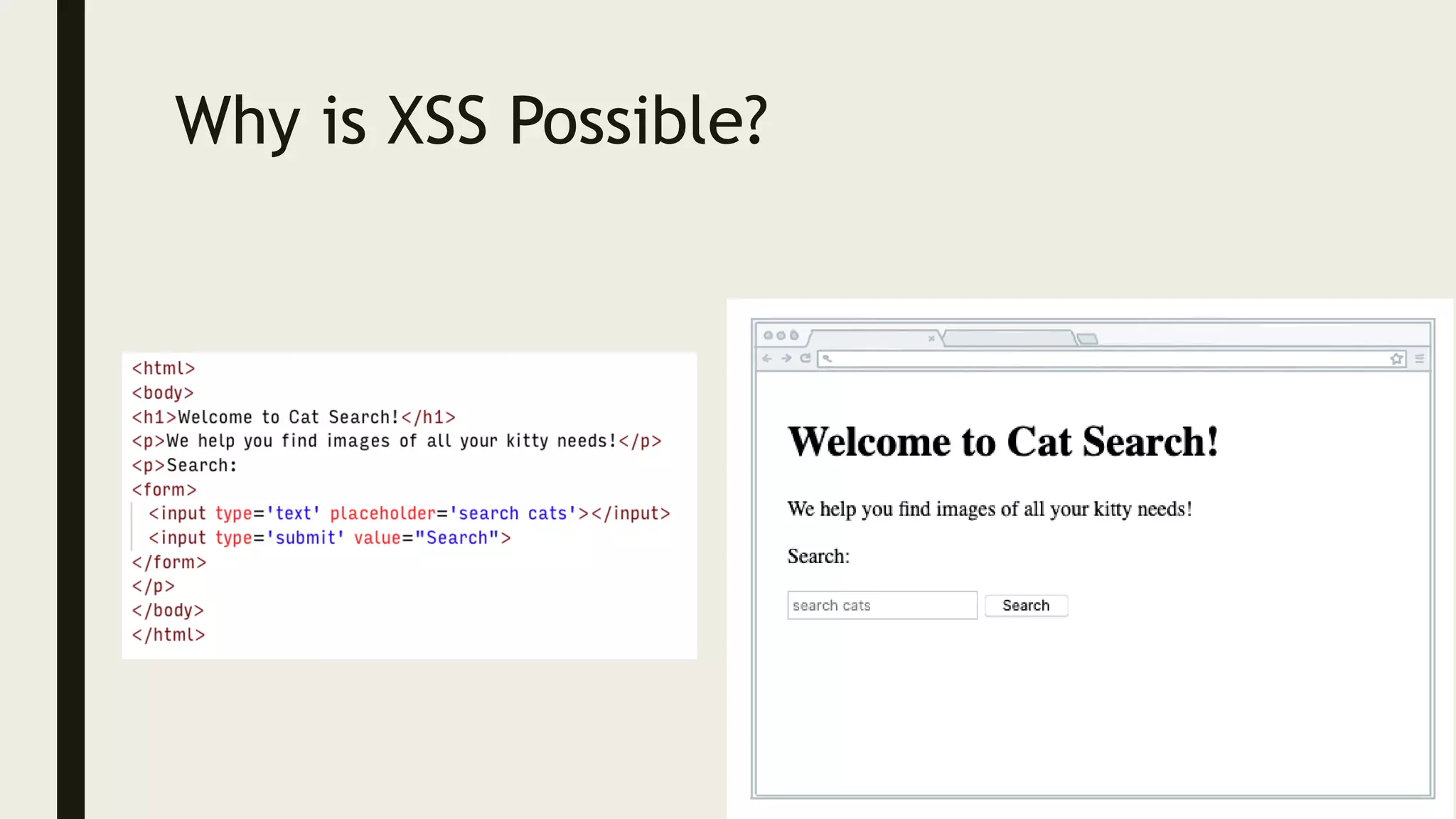 Why is XSS Possible?
 