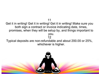 How to hire a DJ for your wedding