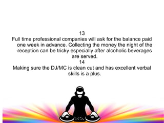 How to hire a DJ for your wedding