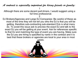 How to hire a DJ for your wedding