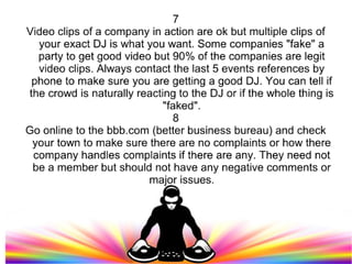How to hire a DJ for your wedding