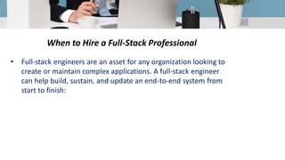 How to Hire Full Stack Developers: A Guide | PPT