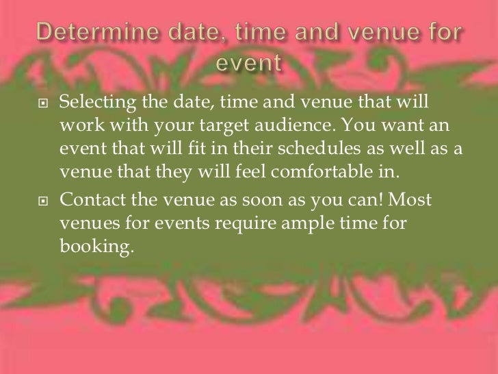 How to host a great event!