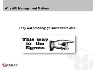Why API Management Matters




        They will probably go somewhere else.




                                                14
 