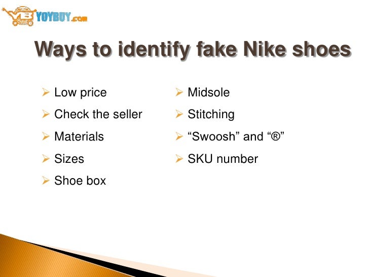How to identify fake Nike sports shoes
