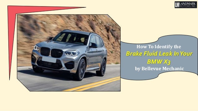 How To Identify the Brake Fluid Leak In Your BMW X3 by Bellevue ...