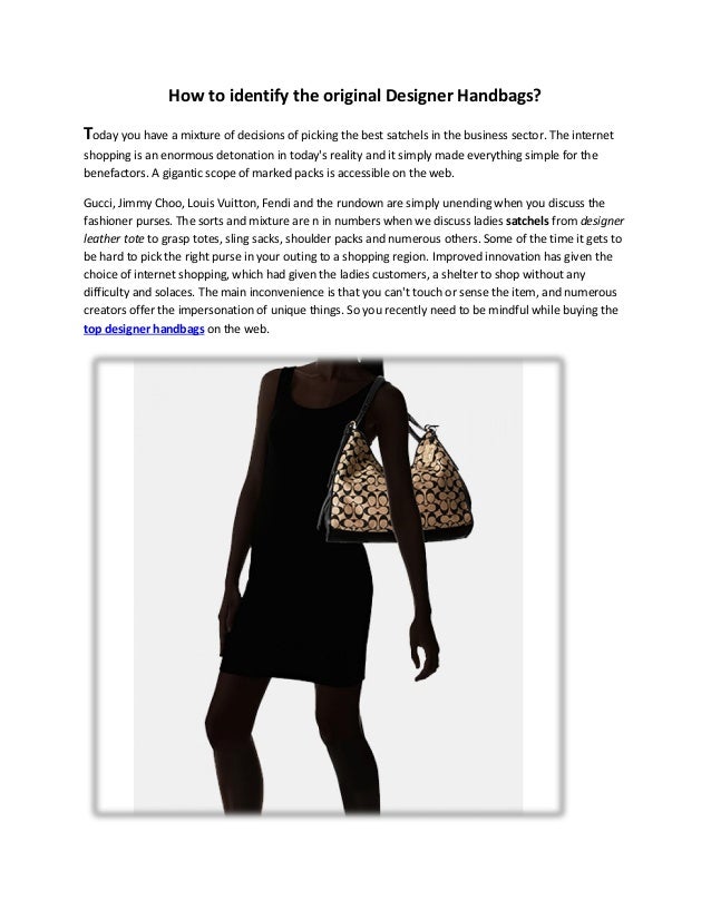 How to identify the original Designer Handbags?