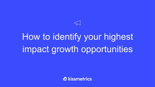 How to identify your highest
impact growth opportunities
 