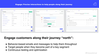 Engage: Precise interactions to help people along their journey
#Kisswebinar
Engage customers along their journey “north”:...