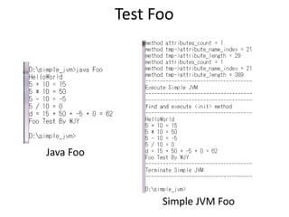 What Is Foo Java How to implement a simple dalvik virtual machine | PPTX