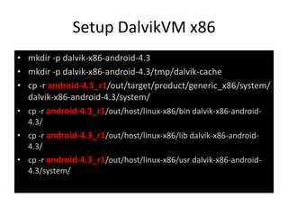 How to implement a simple dalvik virtual machine | PPTX
