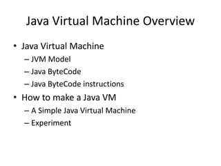 How to implement a simple dalvik virtual machine | PPTX