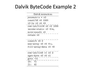 How to implement a simple dalvik virtual machine | PPTX