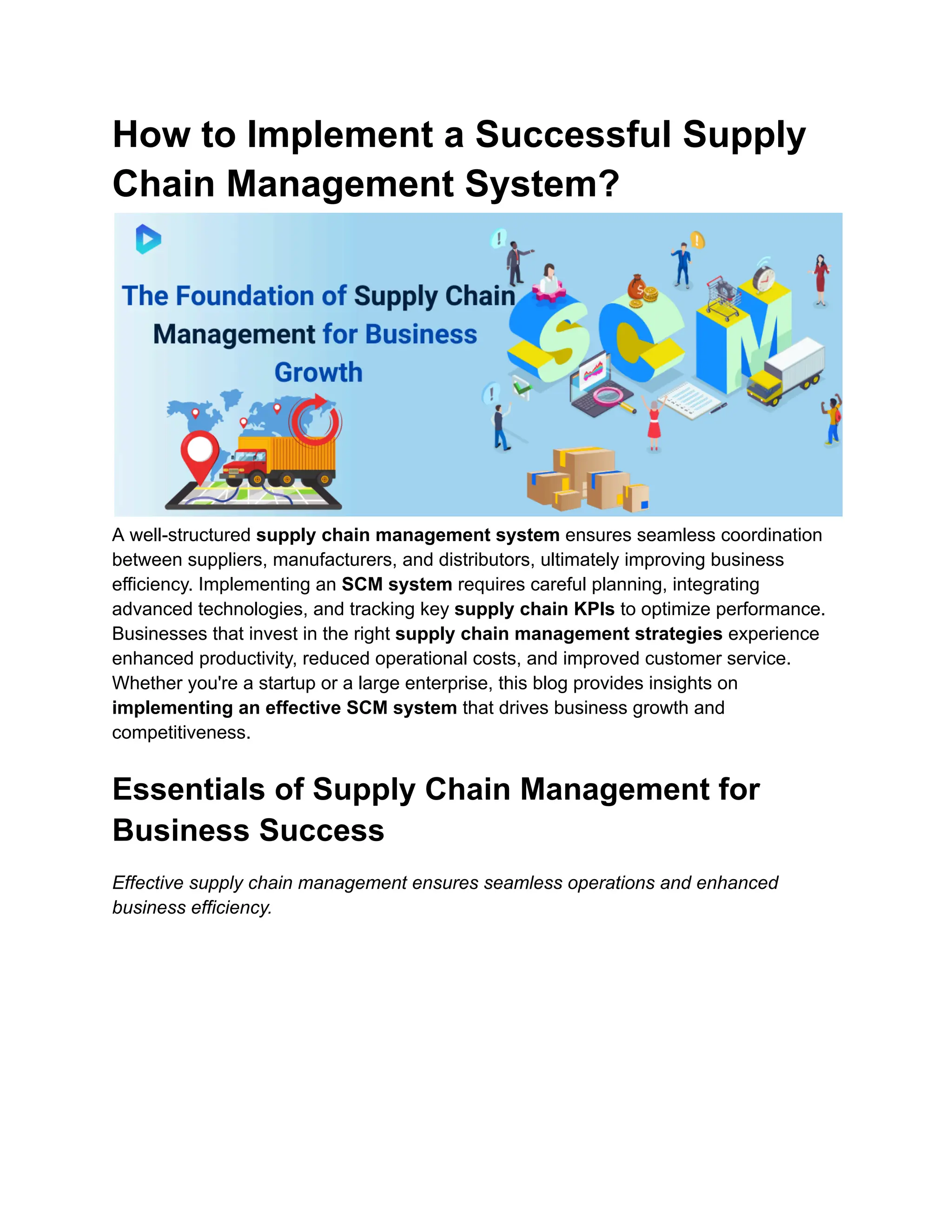 How to Implement a Successful Supply Chain Management System?.pdf