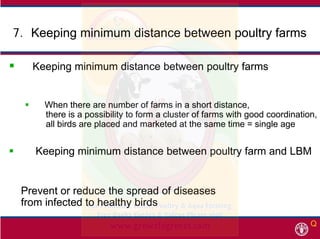 77 K i i i di t b t lt fK i i i di t b t lt f7.7. Keeping minimum distance between poultry farmsKeeping minimum distance b...