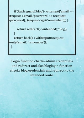 How to implement multiple authentication guards in laravel 8 | PDF