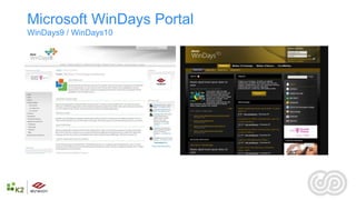 Microsoft WinDays Portal
WinDays9 / WinDays10
 