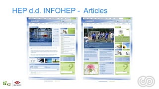 HEP d.d. INFOHEP - Articles
 