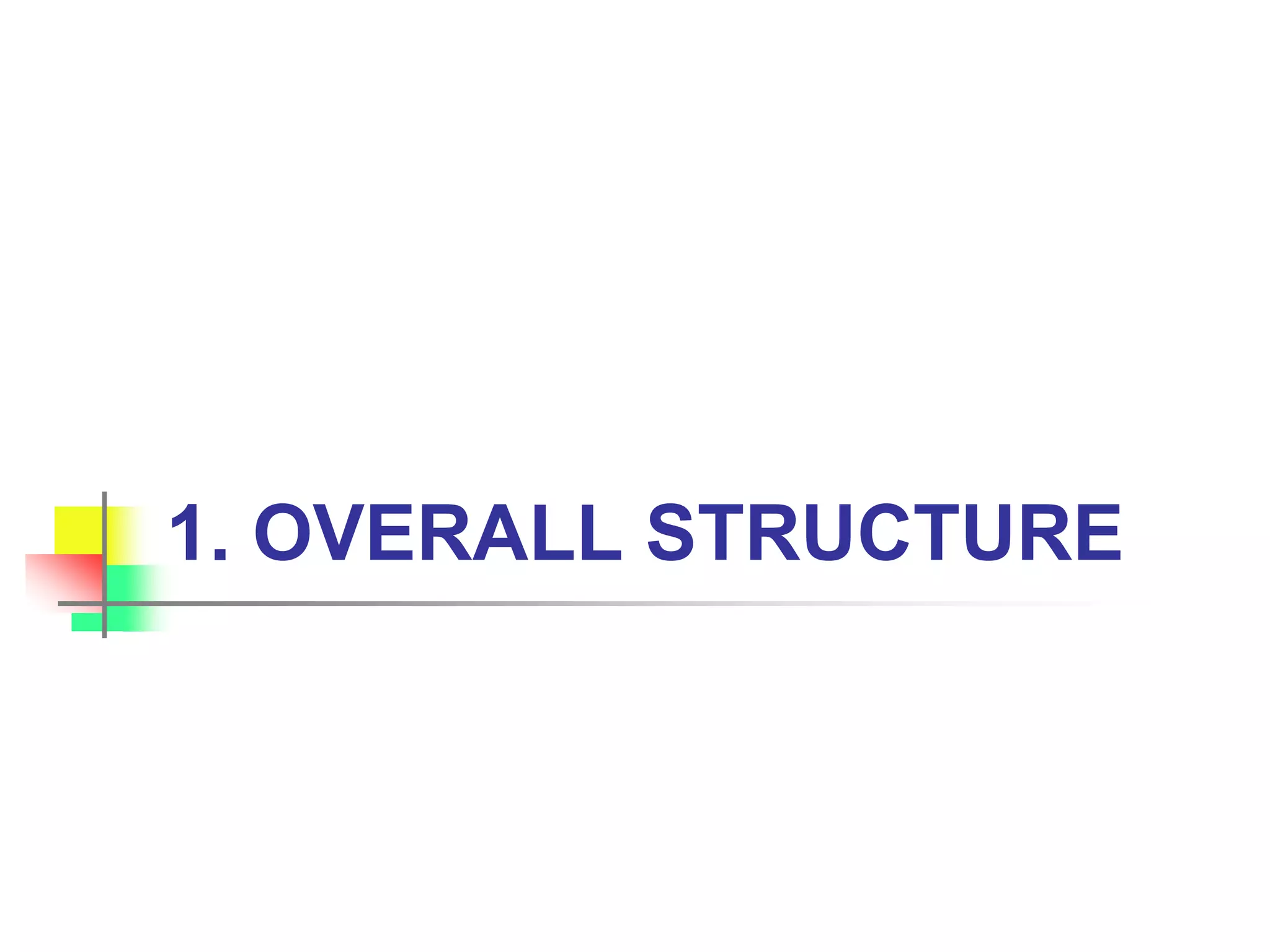 1. OVERALL STRUCTURE
 