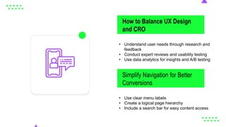 How to Improve CRO with UX Design? | PPTX