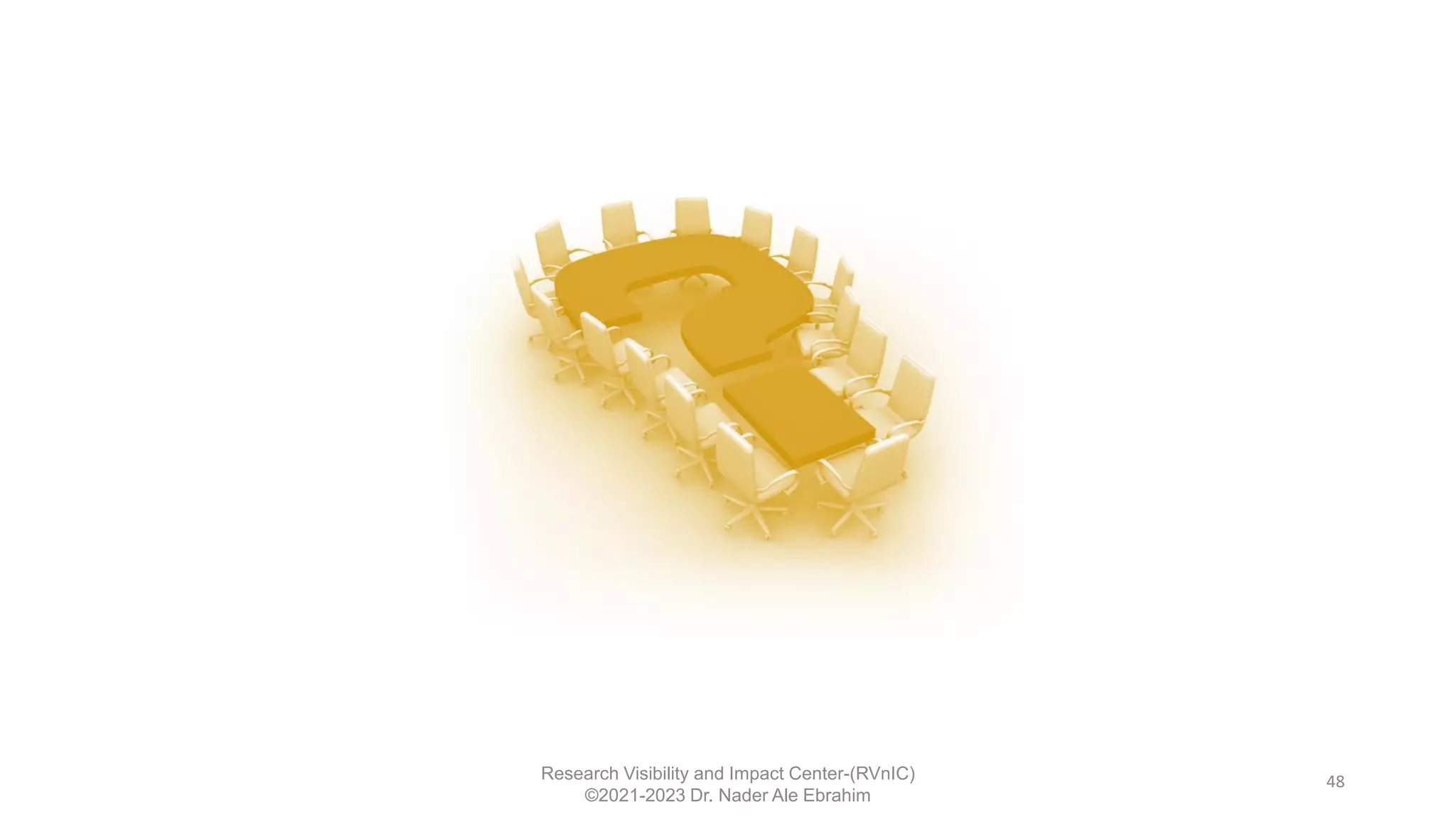 48
Research Visibility and Impact Center-(RVnIC)
©2021-2023 Dr. Nader Ale Ebrahim
 