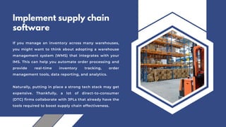 How to improve supply chain efficiency? | PPTX